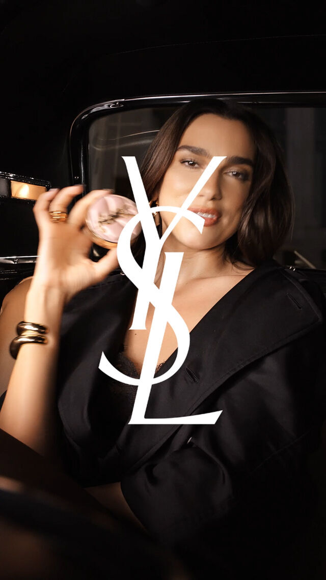 Video of Dua Lipa discovering the new YSL SKIN AFFAIR CUSHION. On-the-go application for a polished soft glow.