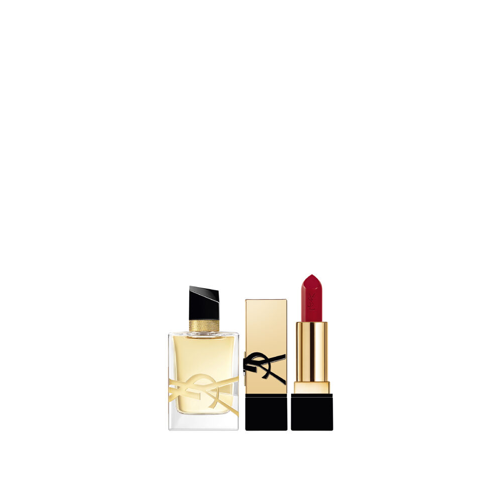 Ysl perfume and shop lipstick gift set
