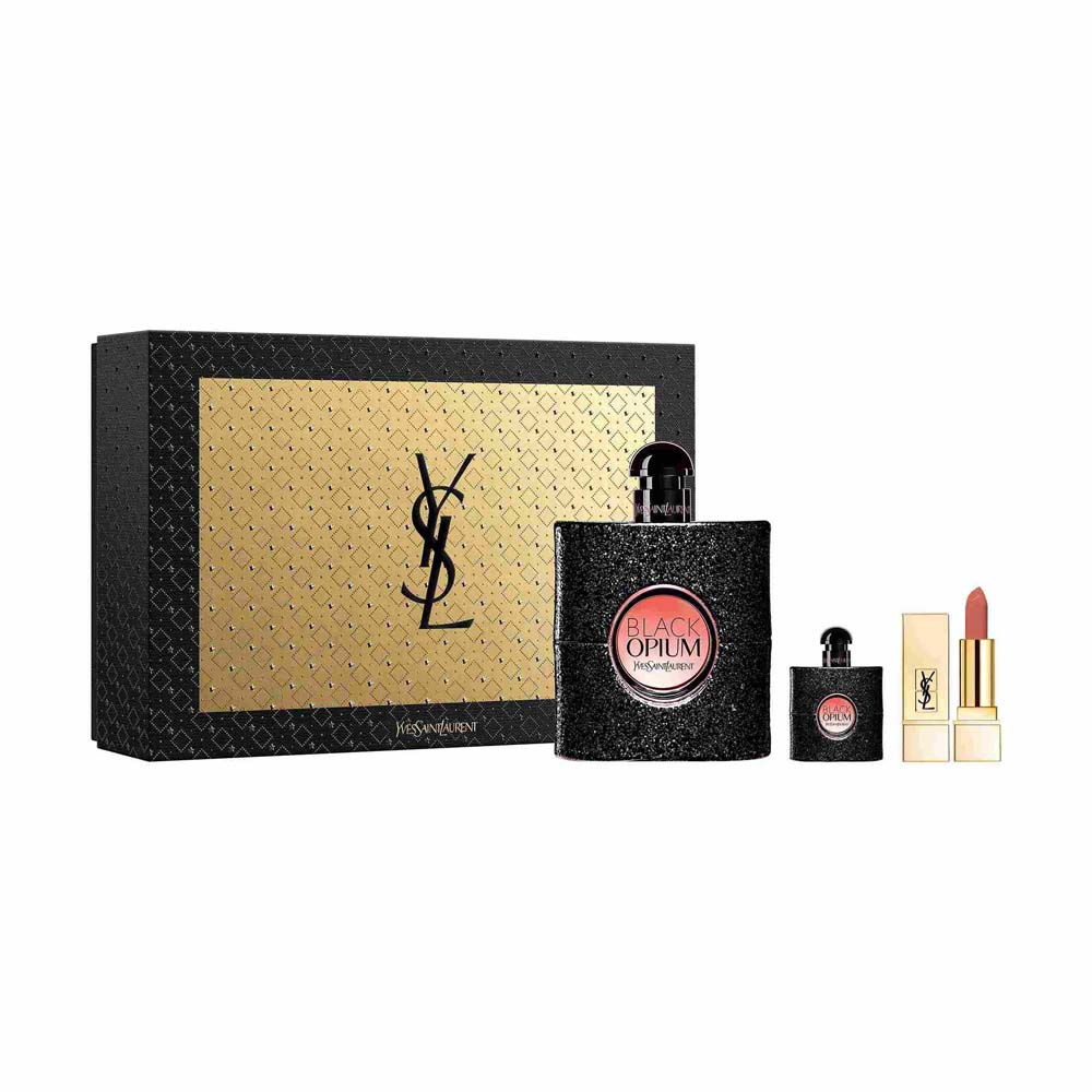 Ysl black opium gift set with lipstick Clearance